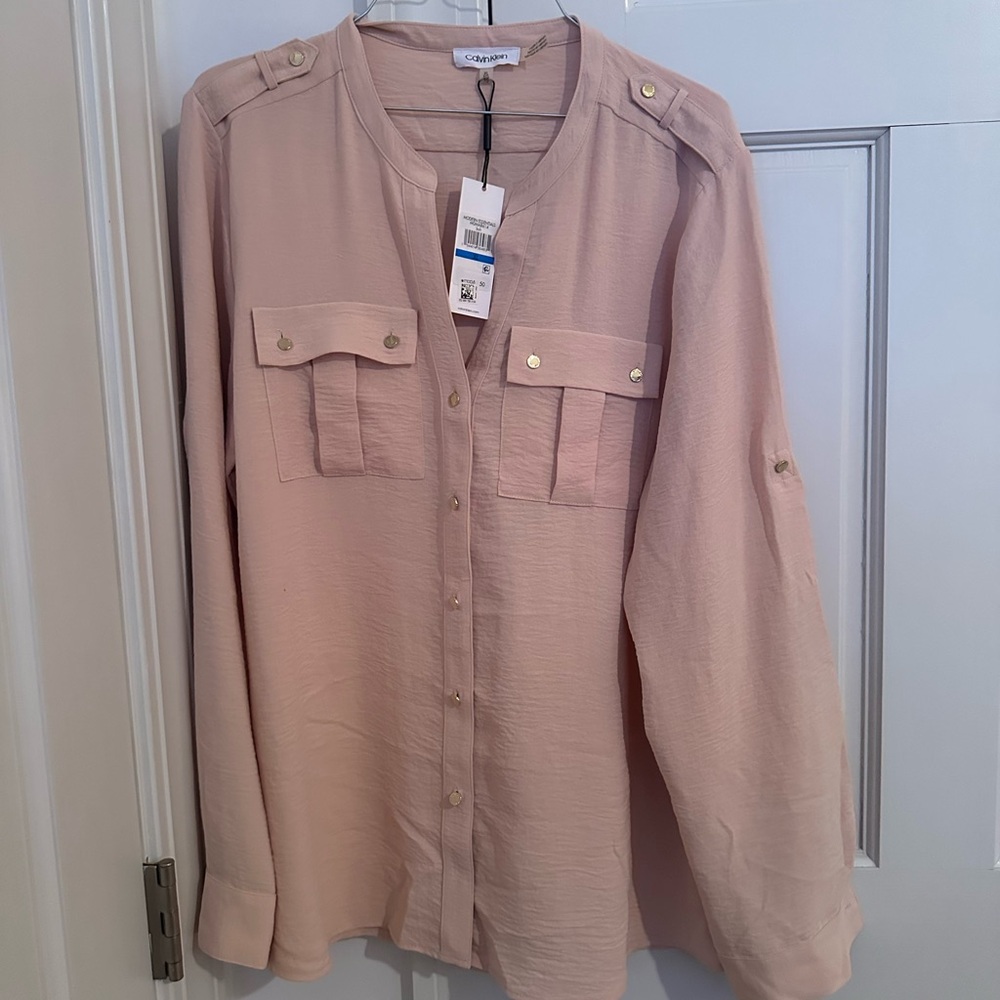 Calvin Klein Women’s  Light Pink Blouse